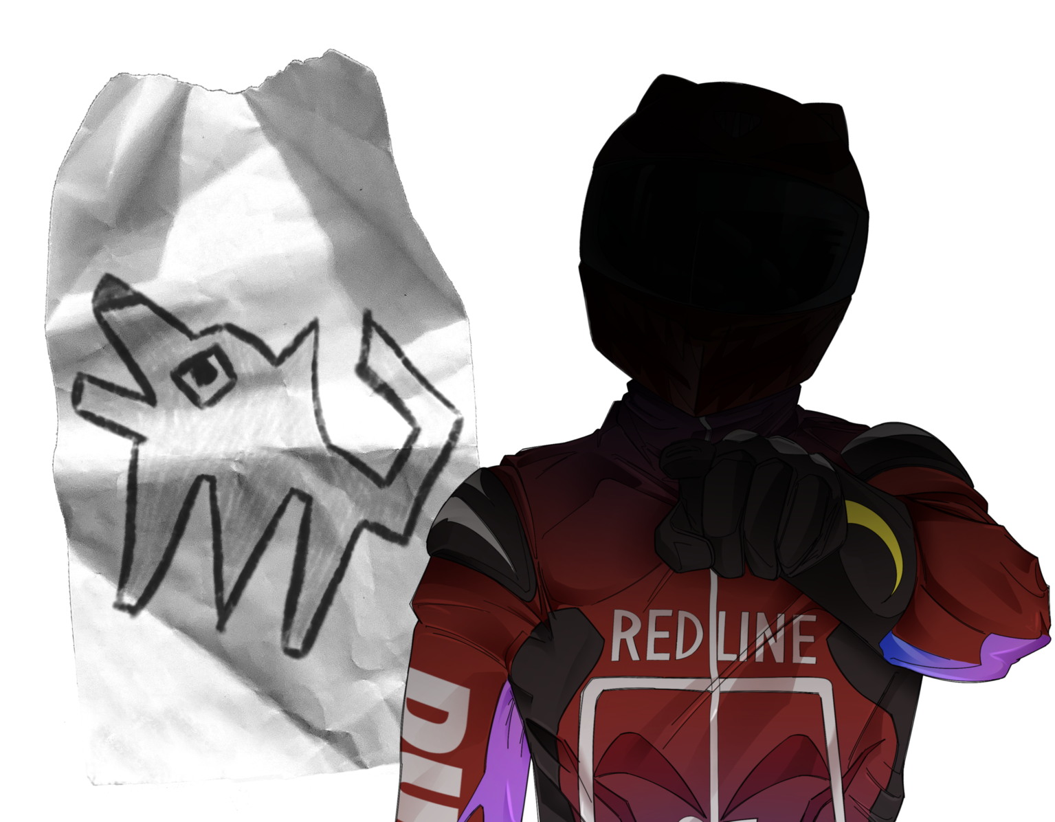Red Biker, a mysterious character in Big Bad Dogs